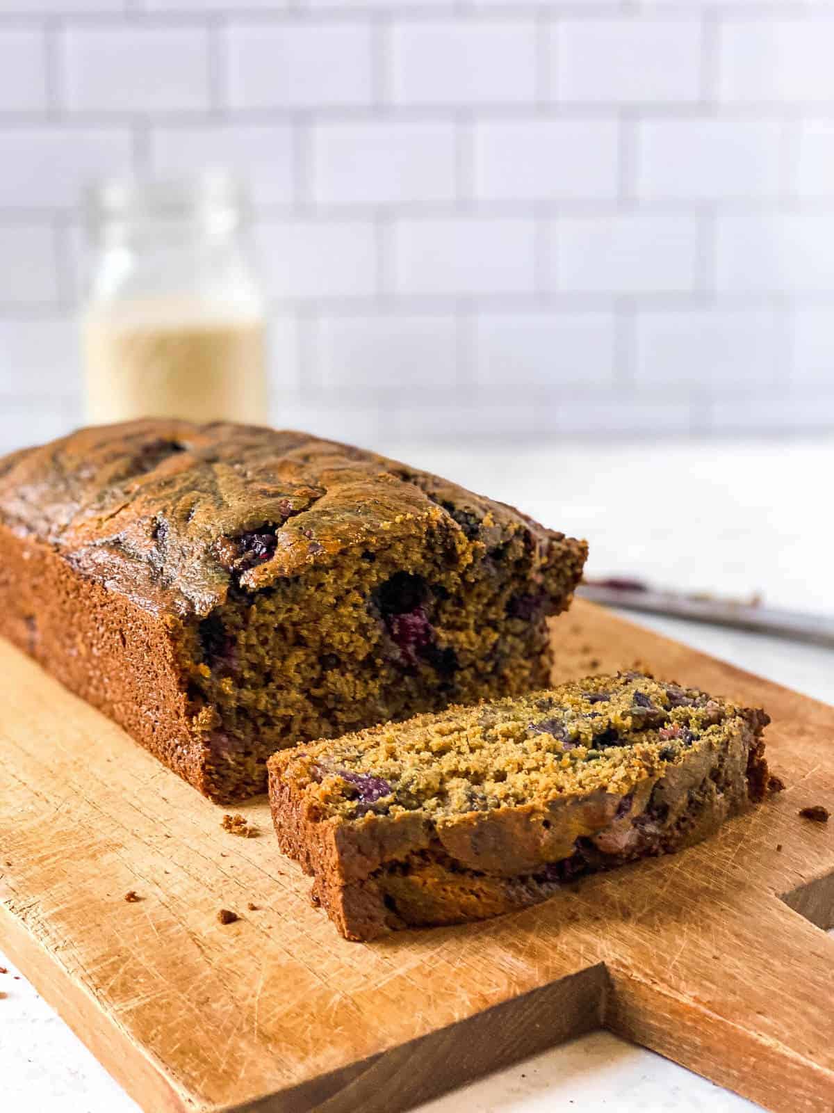 Oat Flour Peanut Butter and Jelly Banana Bread Real Food with Sarah