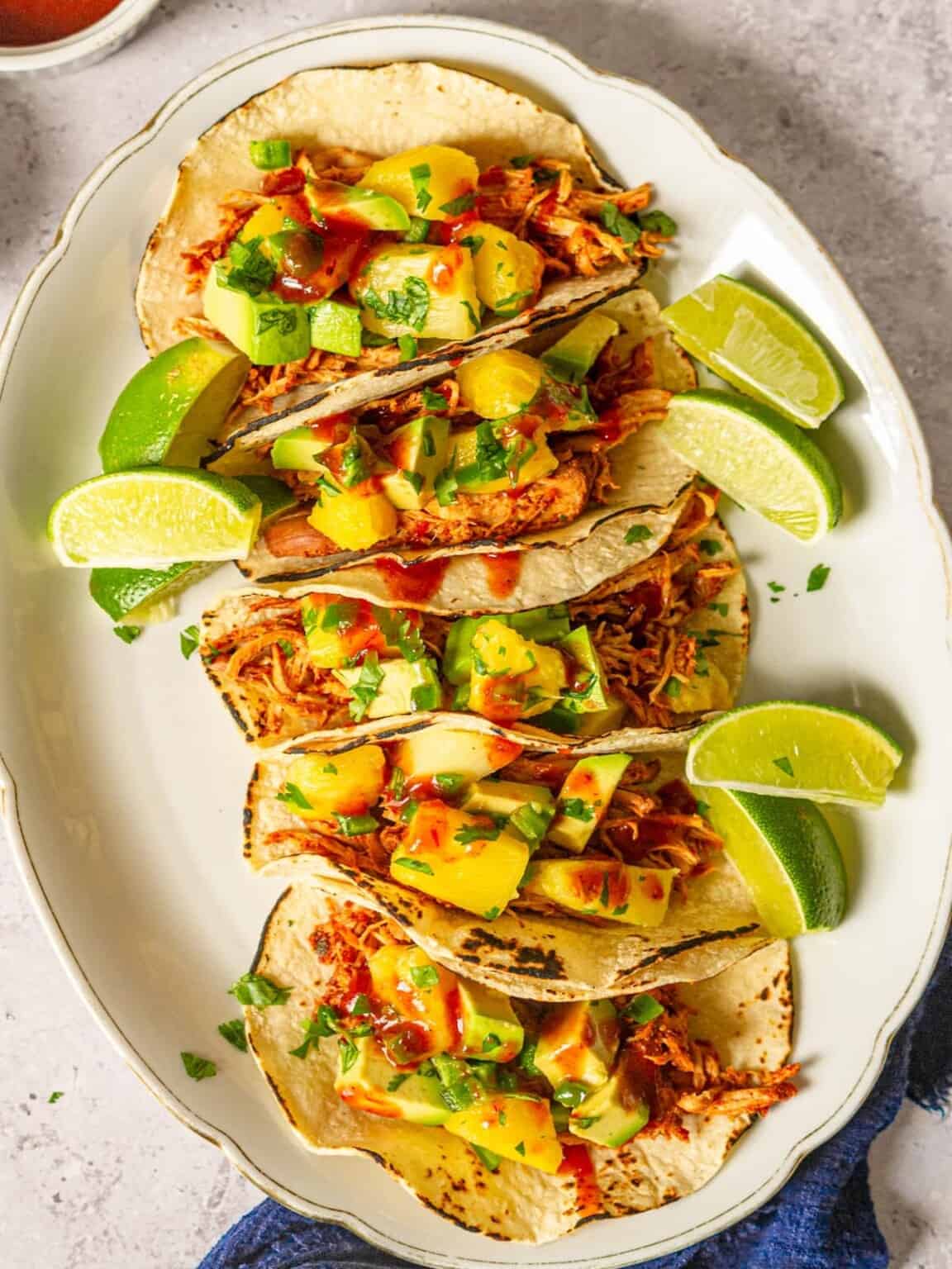 Slow Cooker BBQ Chicken Tacos Real Food with Sarah