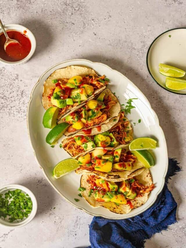 Slow Cooker BBQ Chicken Tacos Story