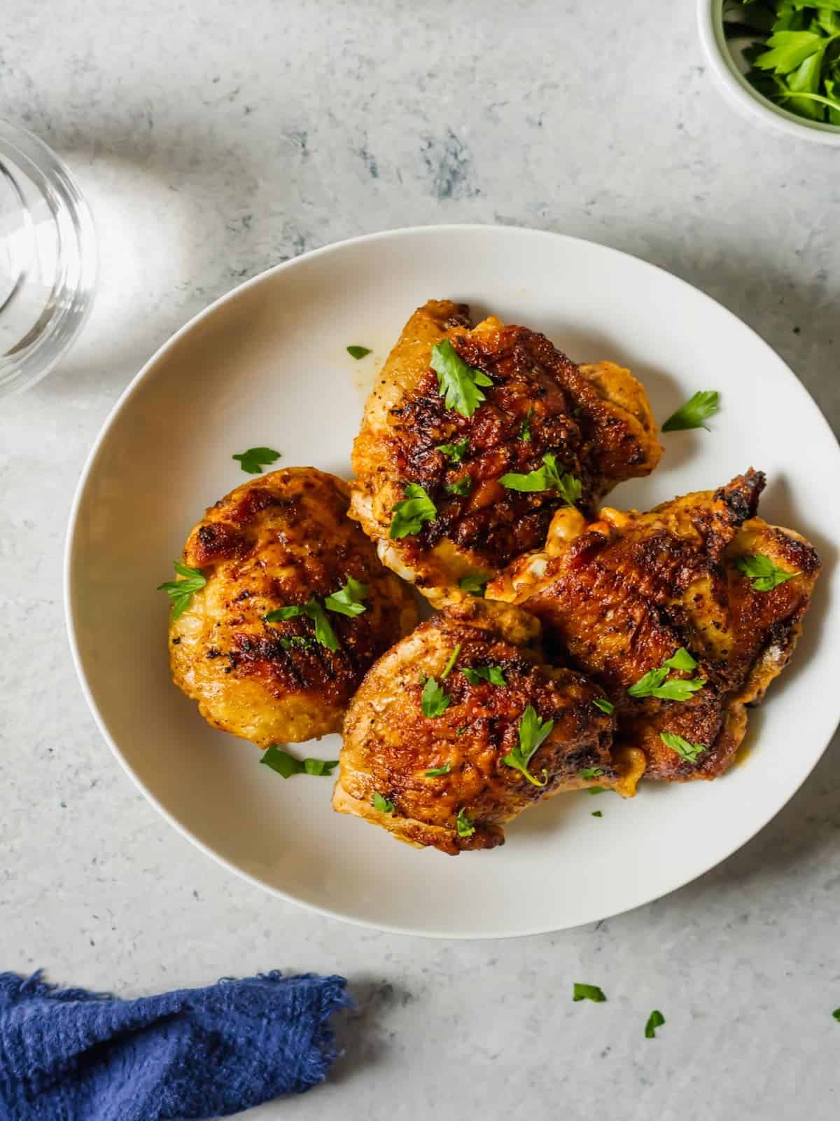 Grilled Mediterranean Chicken Thighs Real Food with Sarah