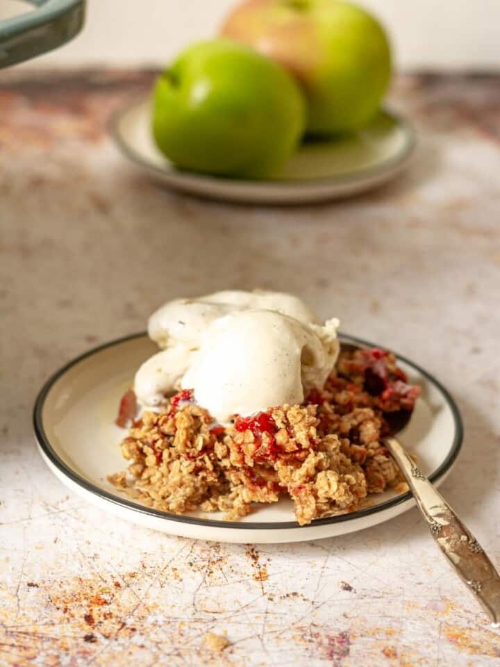 Dutch Oven Apple Crisp with Cranberries Real Food with Sarah