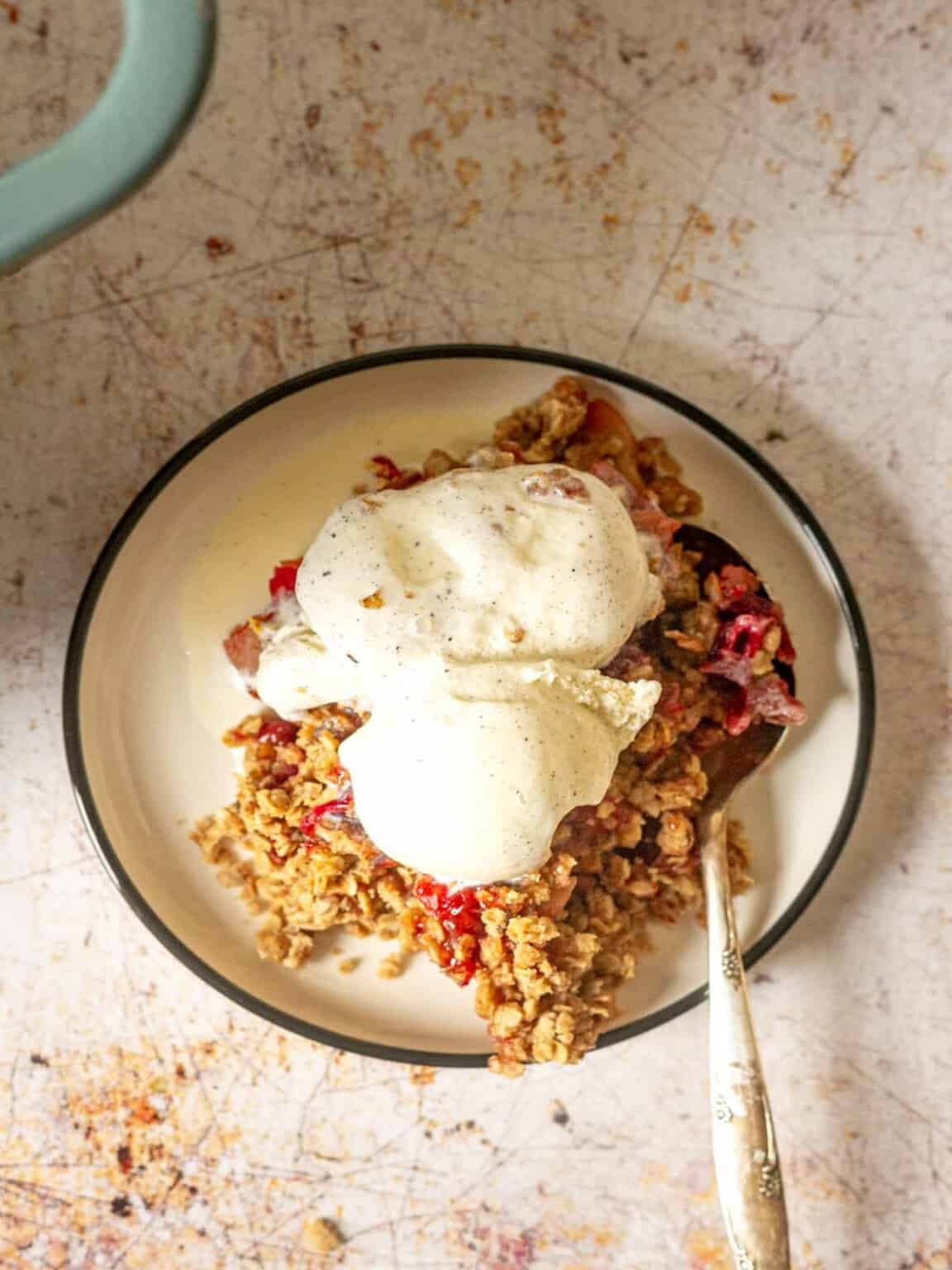 Dutch Oven Apple Crisp with Cranberries Real Food with Sarah