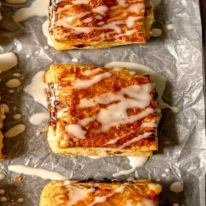 Glazed air fryer toaster strudels