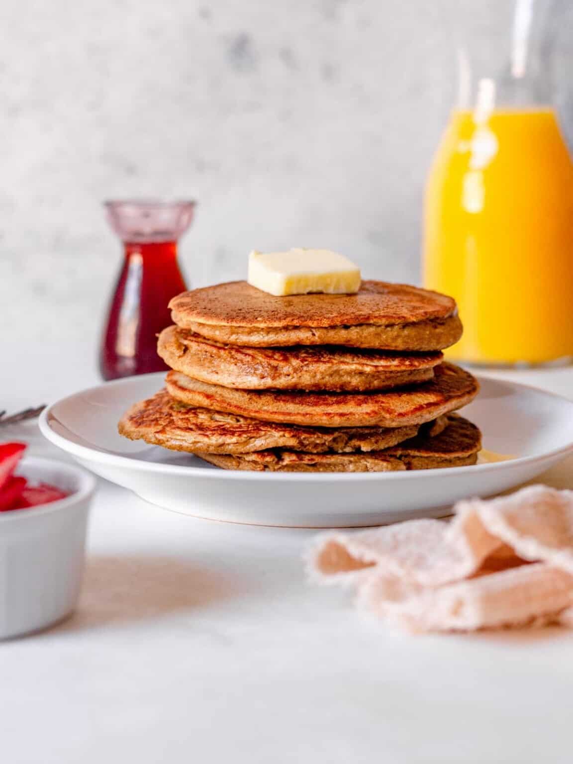 Healthy Oat Flour Pancakes Real Food with Sarah