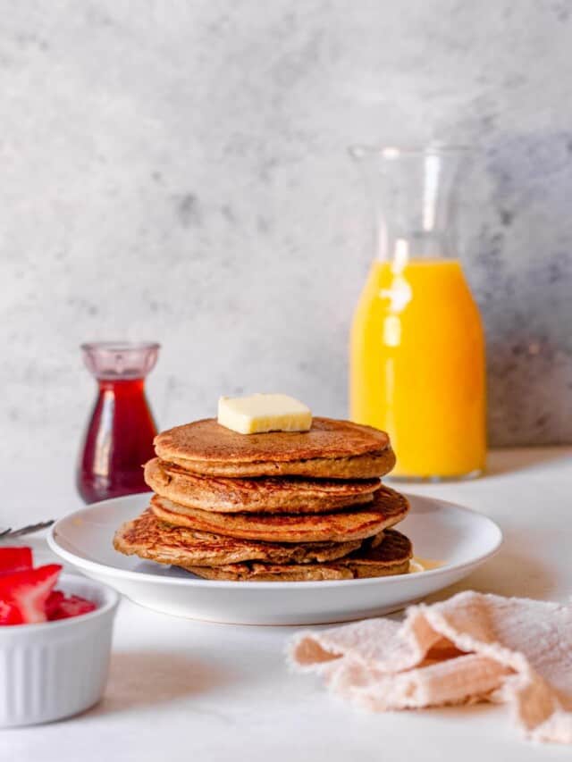 Healthy Oat Flour Pancakes Real Food with Sarah