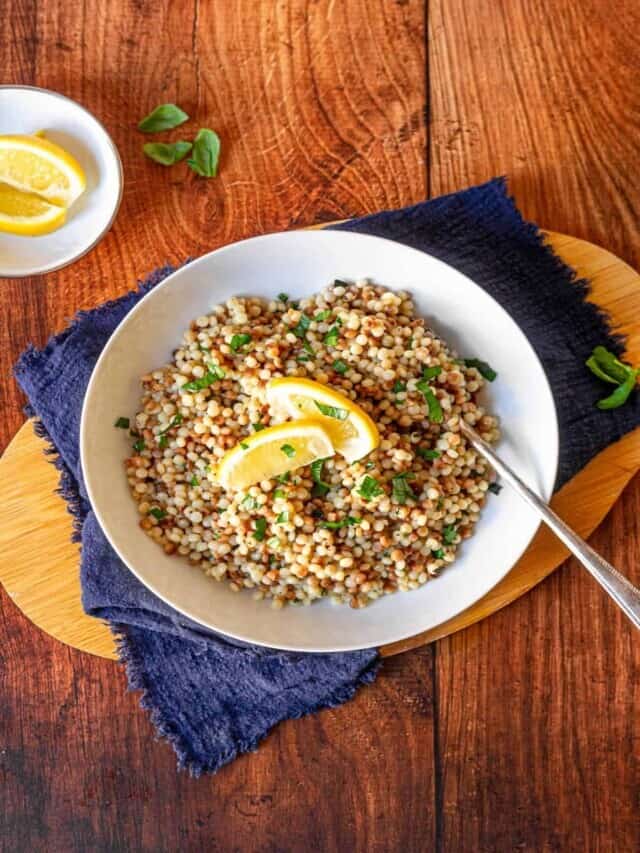 Lemon Herb Pearl Couscous Story