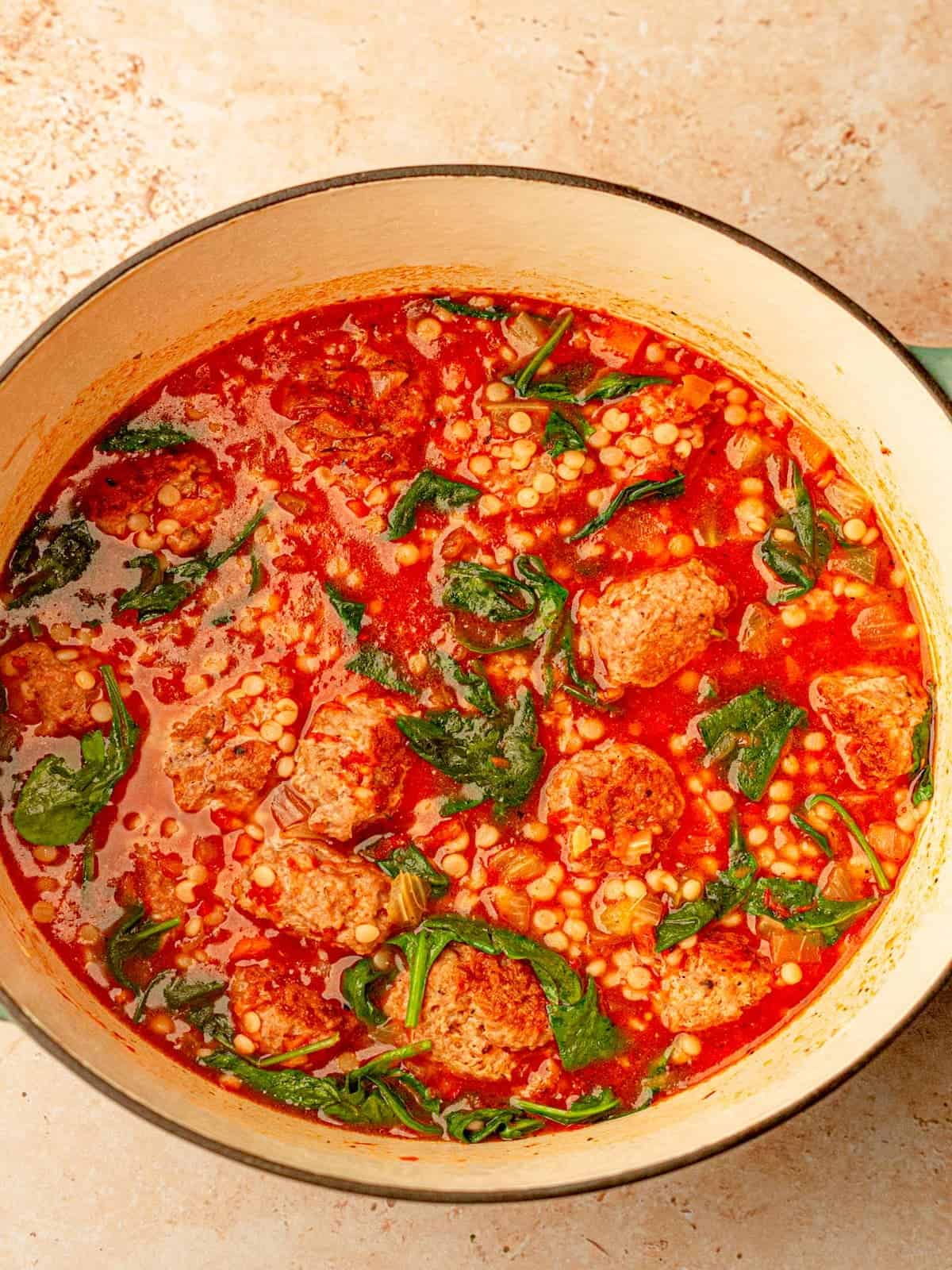 Easy Meatball and Couscous Soup Recipe Real Food with Sarah