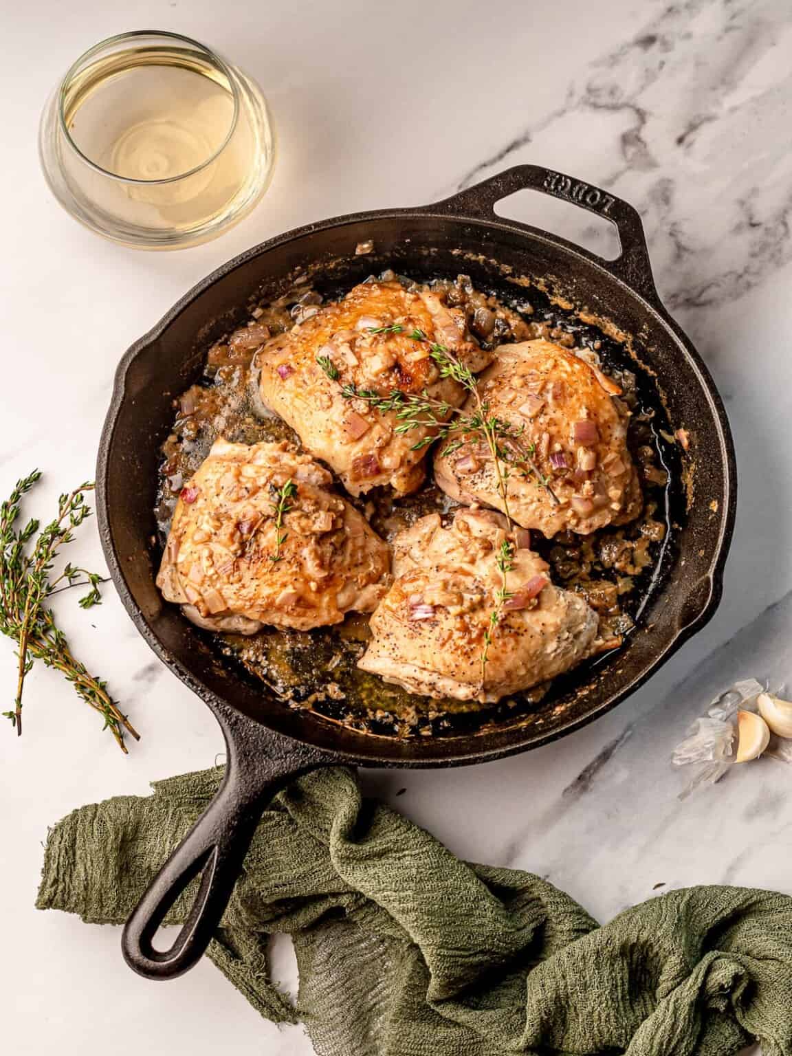 Pan Seared Chicken with Dijon Mustard Sauce Real Food with Sarah