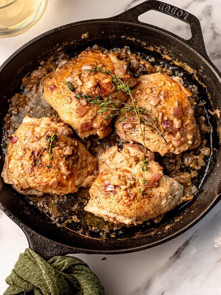 Pan Seared Chicken with Dijon Mustard Sauce Real Food with Sarah