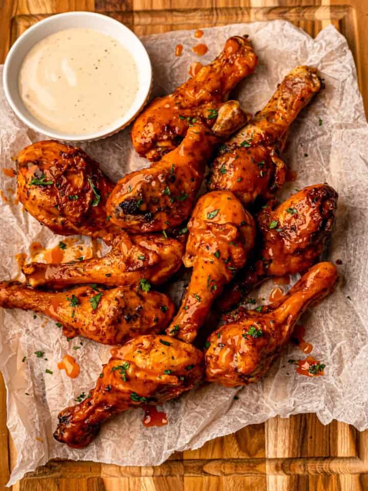 Air Fryer Buffalo Chicken Drumsticks Real Food with Sarah
