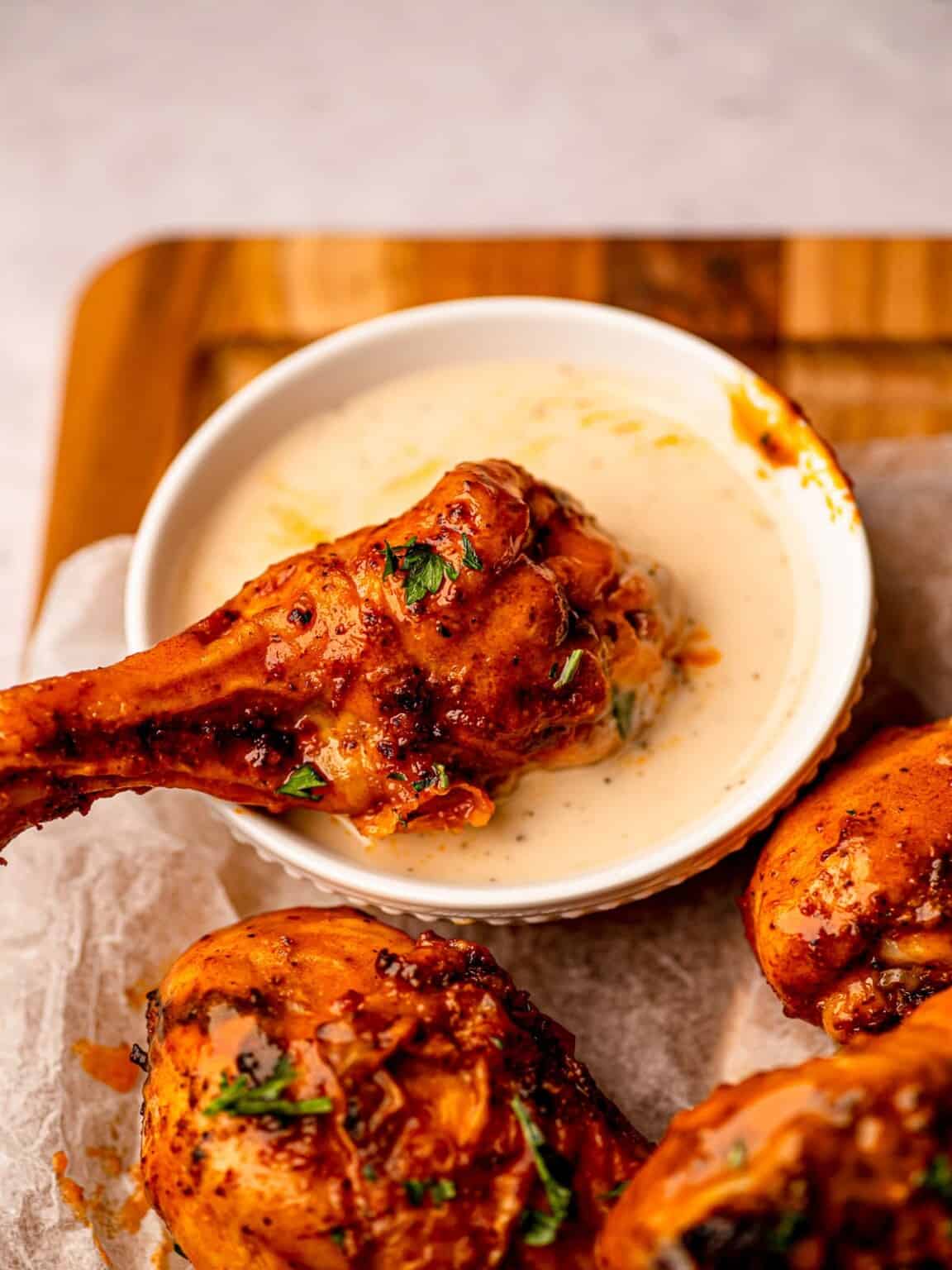 Air Fryer Buffalo Chicken Drumsticks Real Food with Sarah