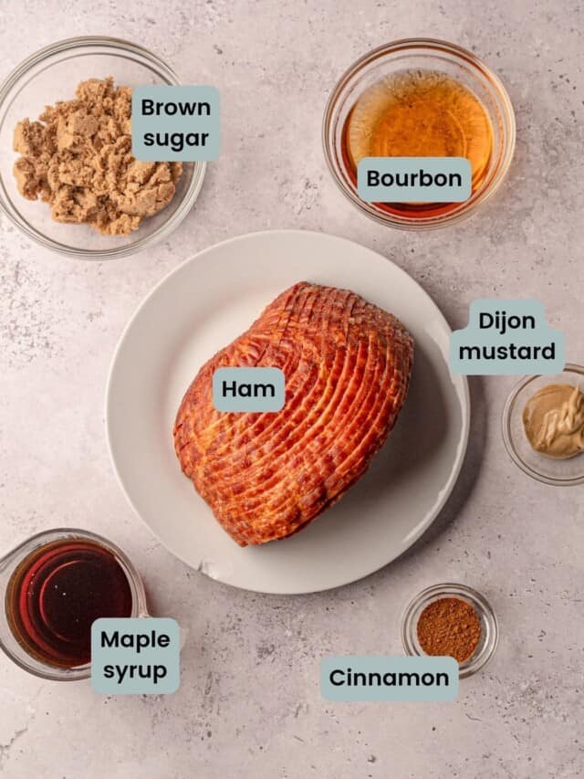 Air Fryer Ham with Bourbon Glaze Real Food with Sarah