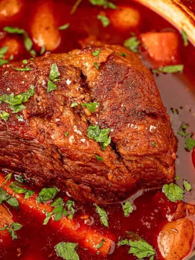 Dutch Oven Red Wine Braised Pot Roast Story