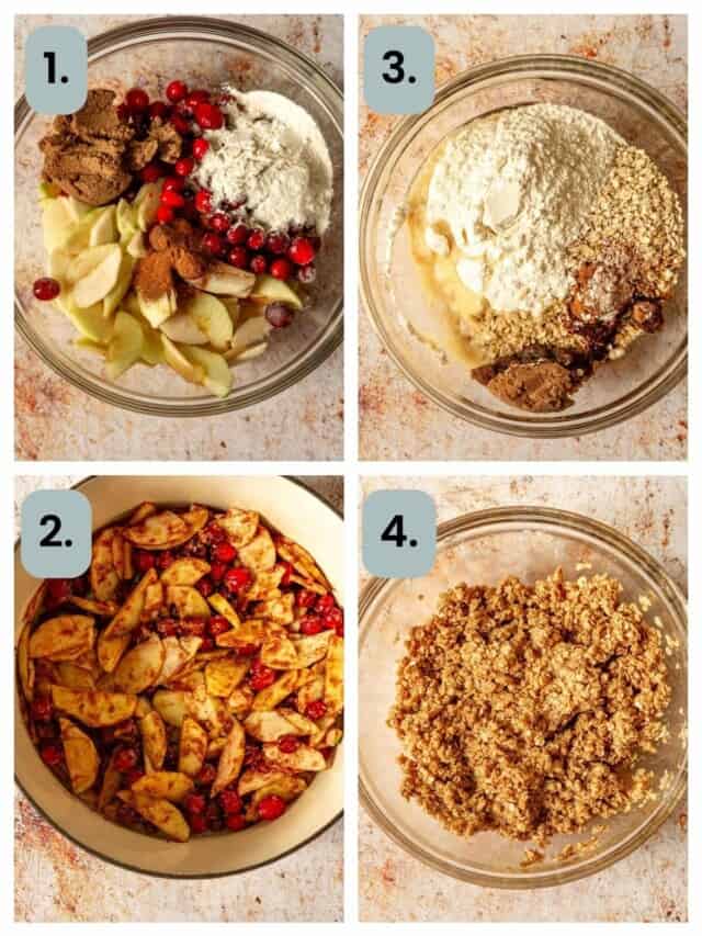 Dutch Oven Apple Crisp with Cranberries Real Food with Sarah