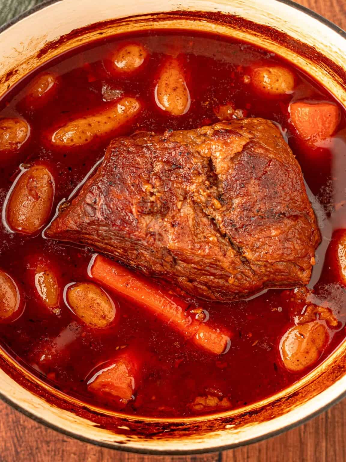 Dutch Oven Red Wine Braised Pot Roast Real Food with Sarah