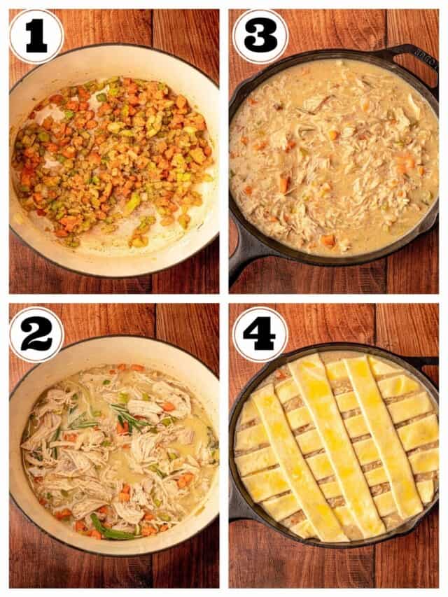 Cast Iron Turkey Pot Pie with Puff Pastry Real Food with Sarah