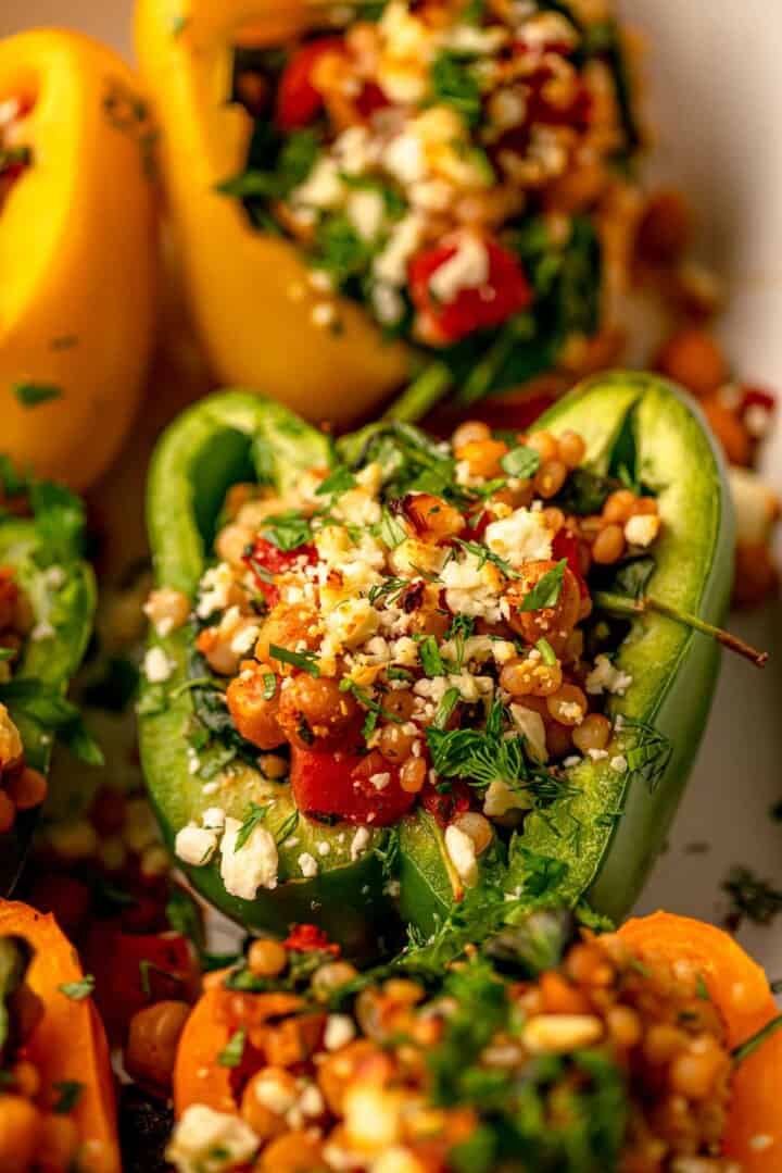 Couscous Stuffed Peppers Real Food with Sarah