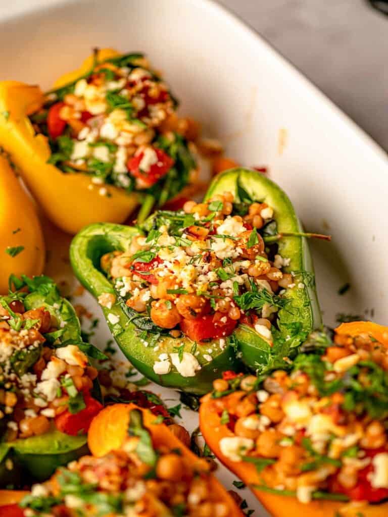 Couscous Stuffed Peppers Real Food with Sarah