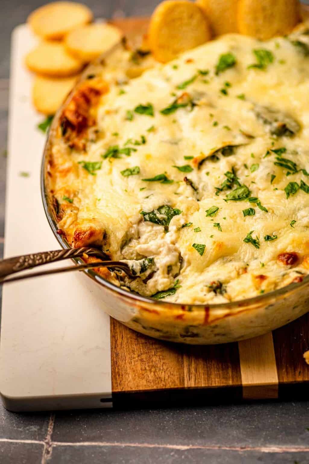 Warm Crab and Spinach Dip (No Mayo) Real Food with Sarah