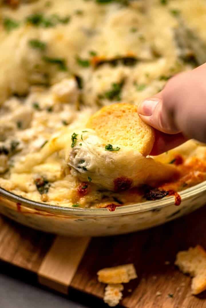 Warm Crab and Spinach Dip (No Mayo) Real Food with Sarah