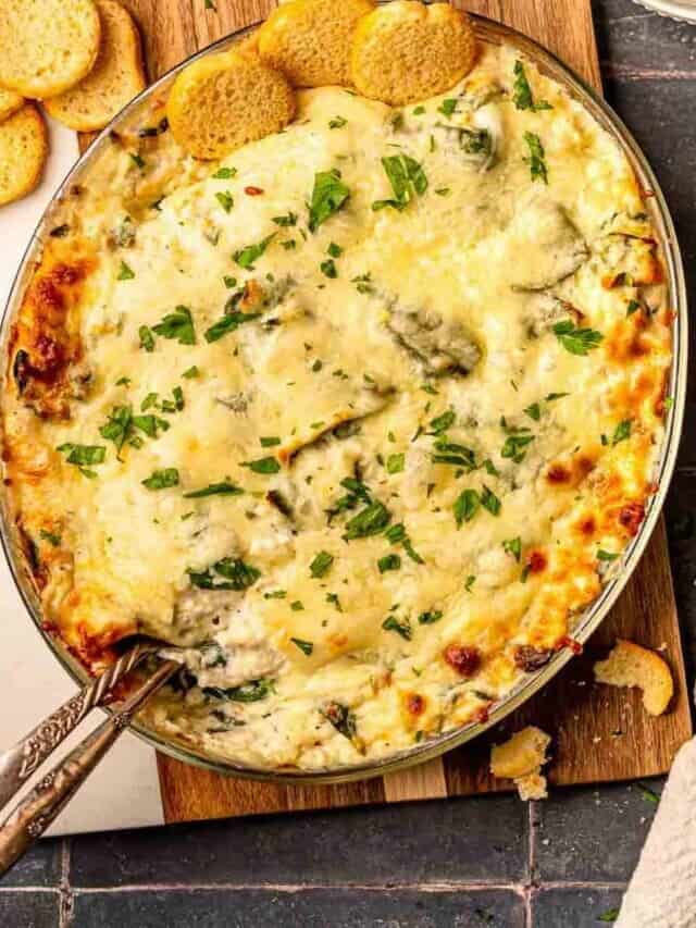 Warm Crab and Spinach Dip Story