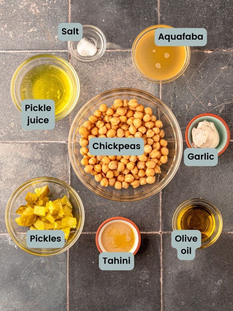 Dill Pickle Hummus Real Food with Sarah