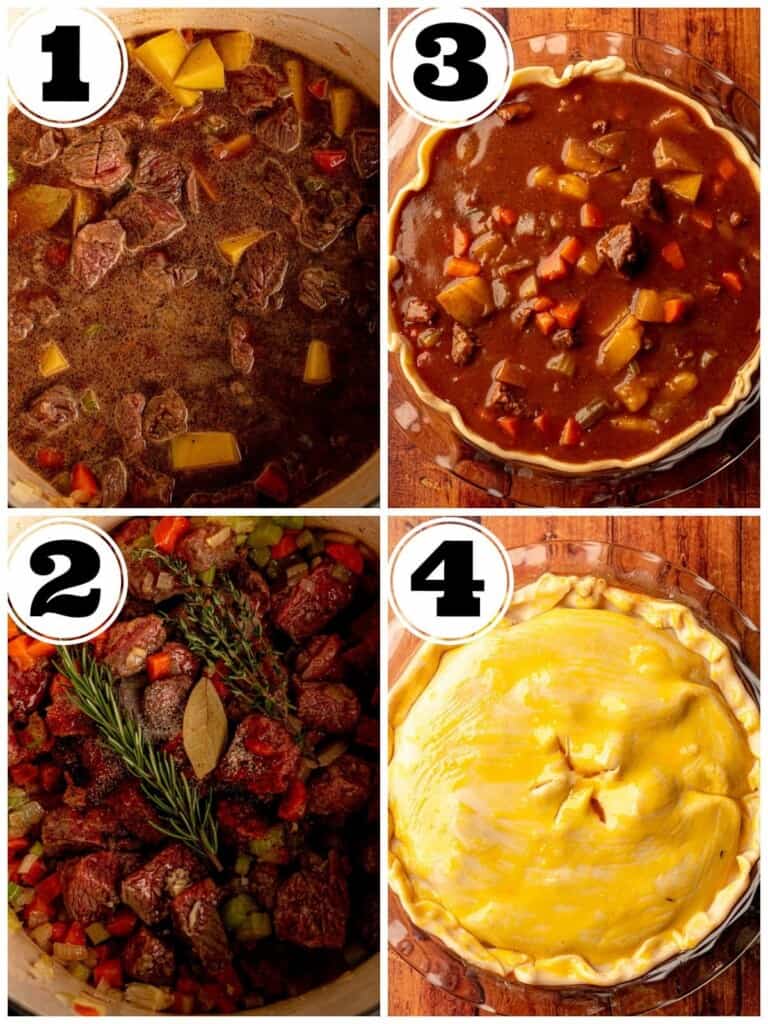 Steak and Onion Pie (British Pub Style) Real Food with Sarah