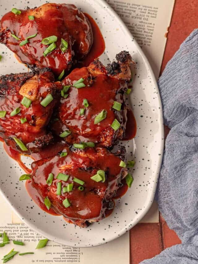 Air Fryer BBQ Chicken Thighs Story