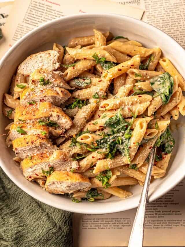 Garlic Parmesan Chicken Pasta Story
