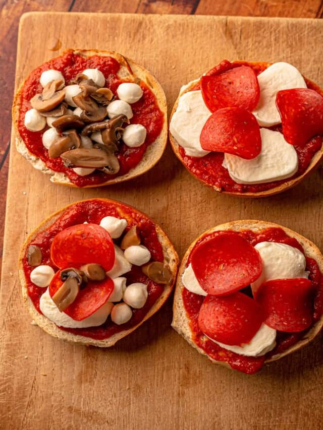 Air Fryer Pizza Bagels Real Food with Sarah