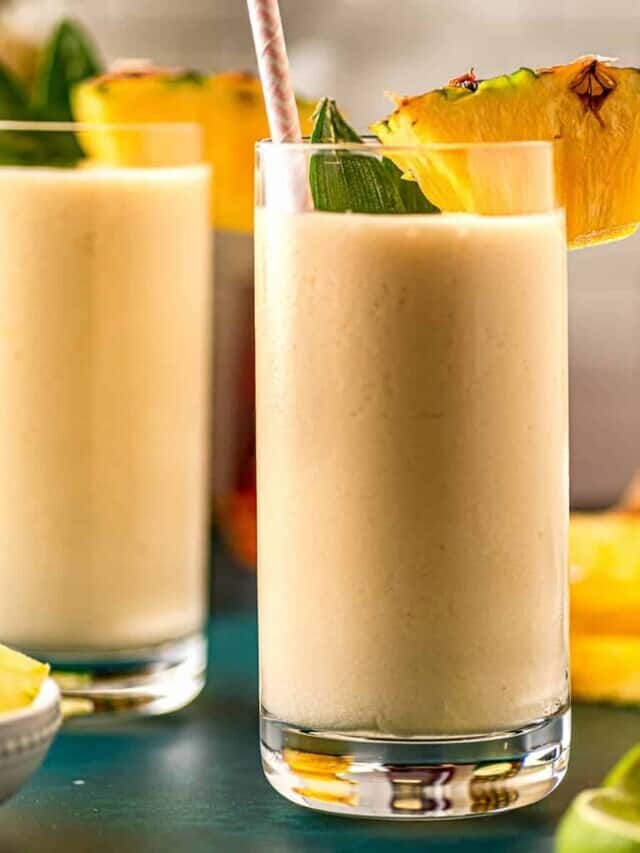 Skinny Piña Colada with Dark Rum Story
