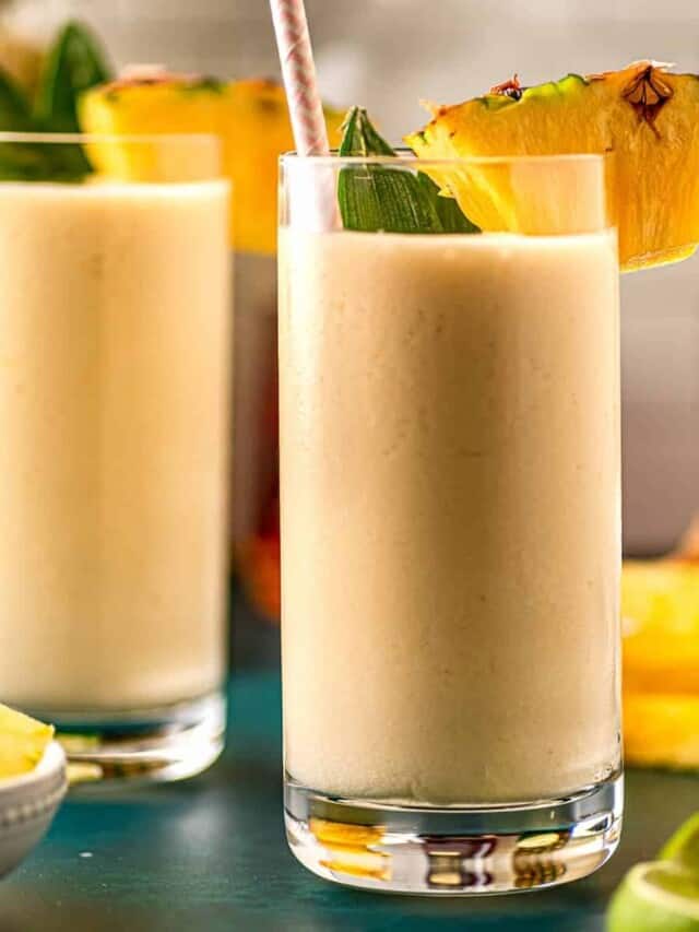 Skinny Piña Colada with Dark Rum Story Real Food with Sarah