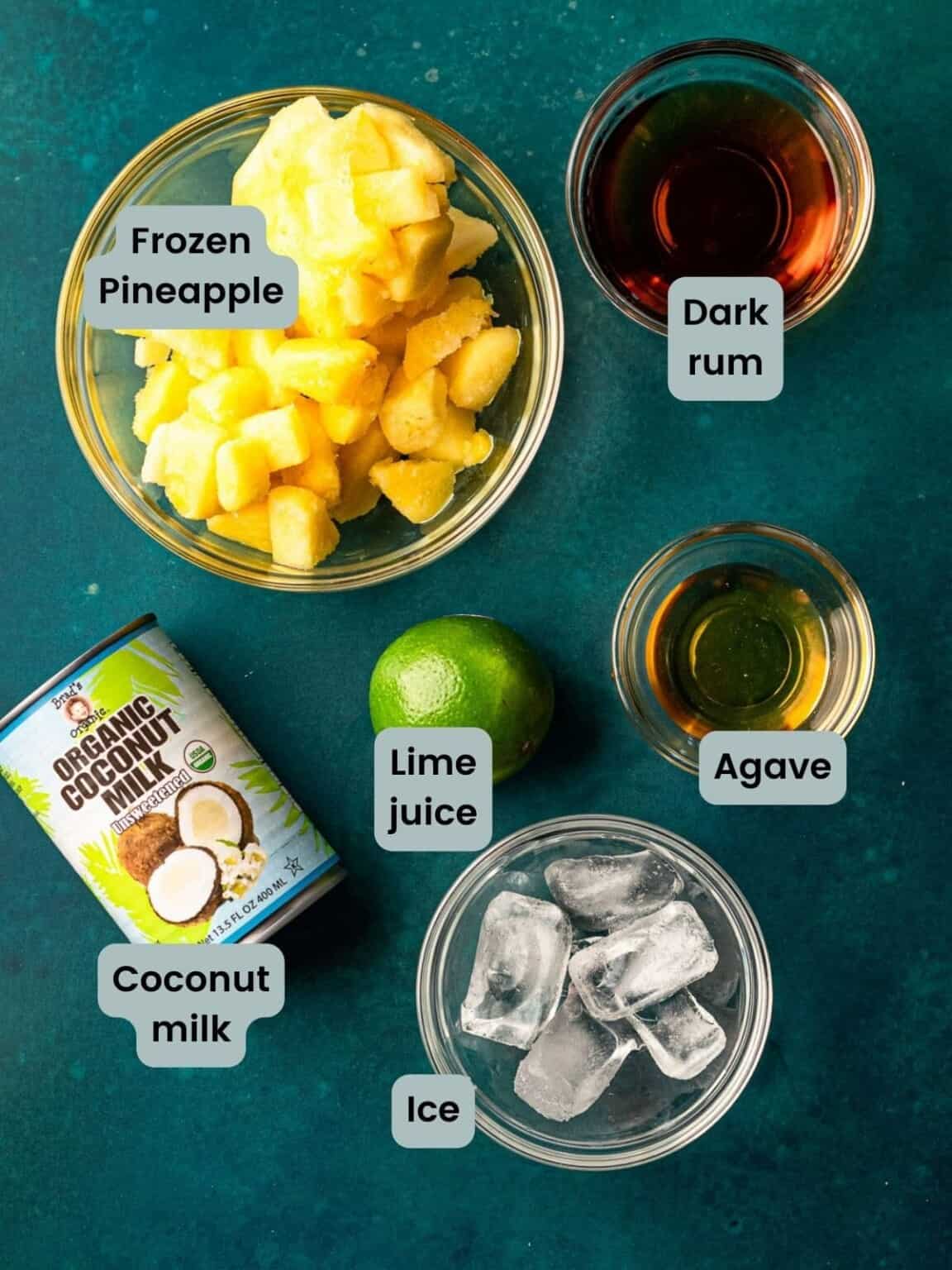 Skinny Piña Colada with Dark Rum Real Food with Sarah