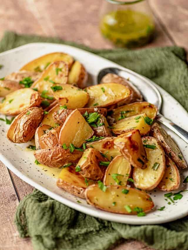 Roasted Italian Potato Salad Real Food with Sarah