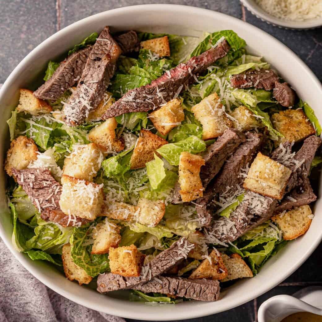 Steak Caesar Salad Real Food with Sarah