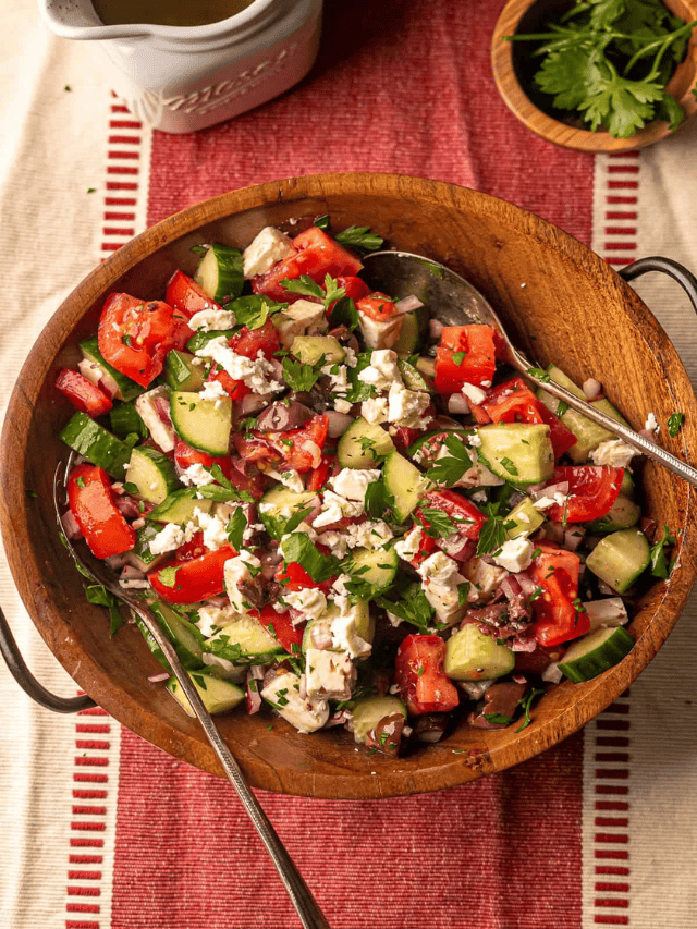 Greek Cucumber Salad Story