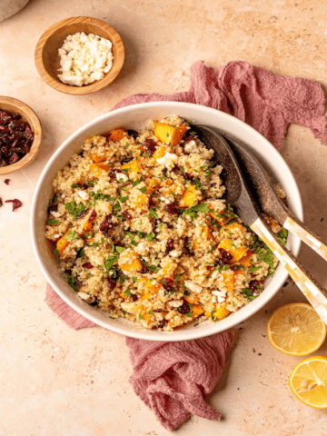 Butternut Squash and Cranberry Quinoa Salad-Cover image