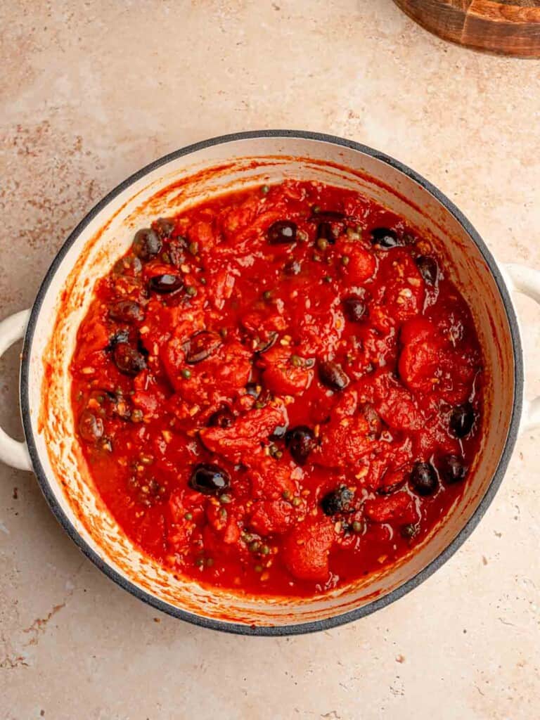Easy Italian Puttanesca Sauce 30 Minute Recipe Real Food With Sarah Italian Puttanesca 4 768x1024