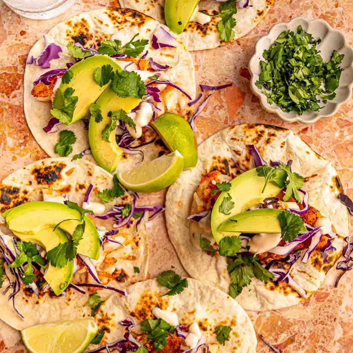 Cod Fish Tacos [www.realfoodwithsarah.com]