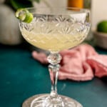 A mezcal sour cocktail.