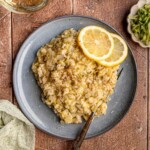 Zucchini and lemon risotto.