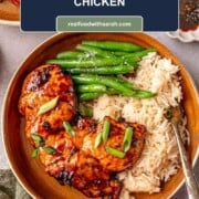 Air fryer teriyaki chicken thighs recipe.