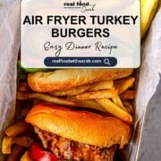 Turkey burger air fryer pin.