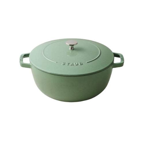 Green dutch oven.