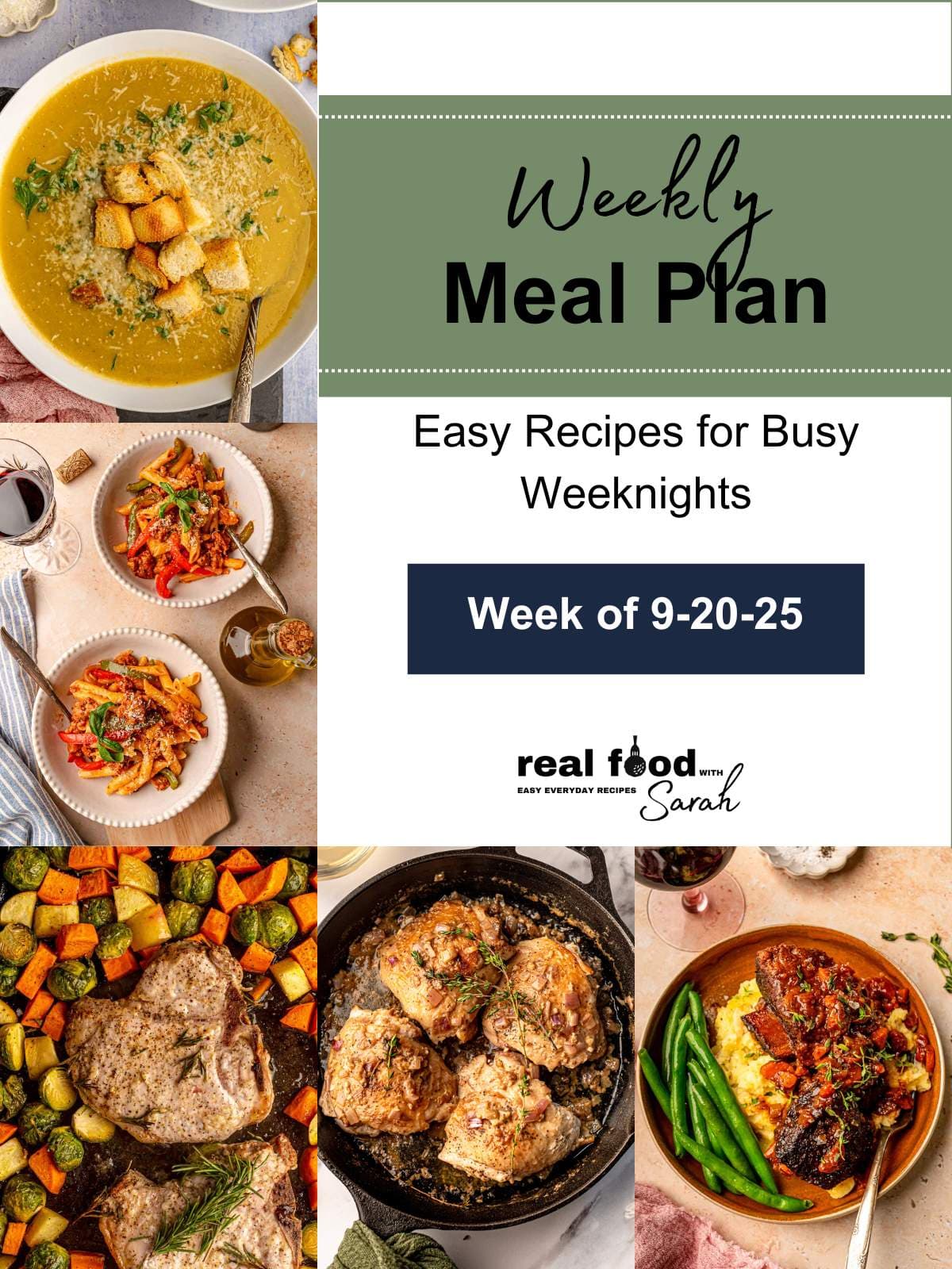 Weekly Meal Plan – Week of 9-20-25 collage.
