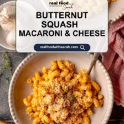 Butternut squash mac and cheese pin.