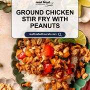 Ground chicken stir fry pin.